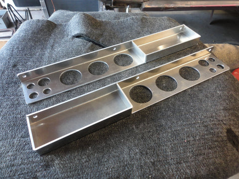 Tig welding filler rod storage holder bracket with tray