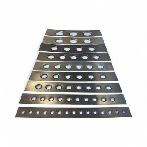 16 Gauge Dimple Plate Gussets 12" and 24" long
