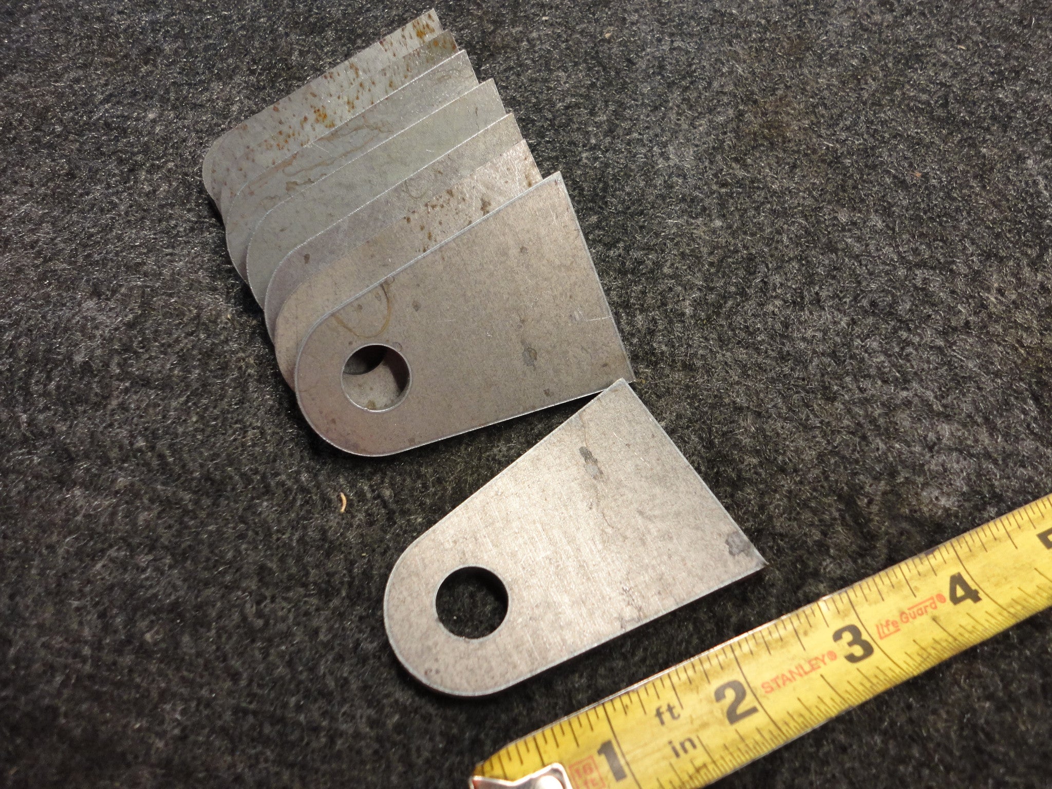 Flat Chassis Weld Tabs - Cut to any Size. (2.00" stand off)