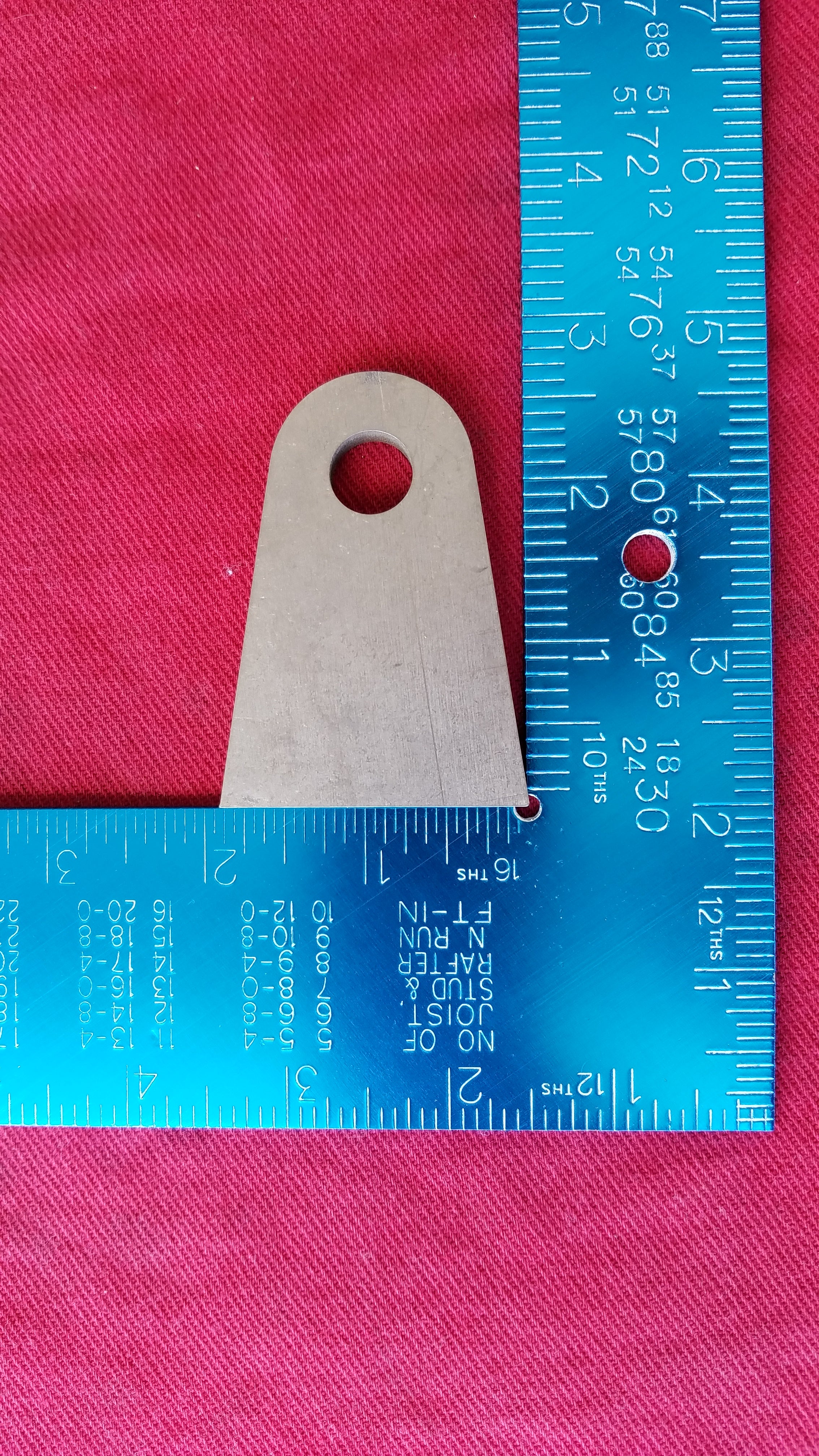 Flat Chassis Weld Tabs - Cut to any Size. (2.00" stand off)