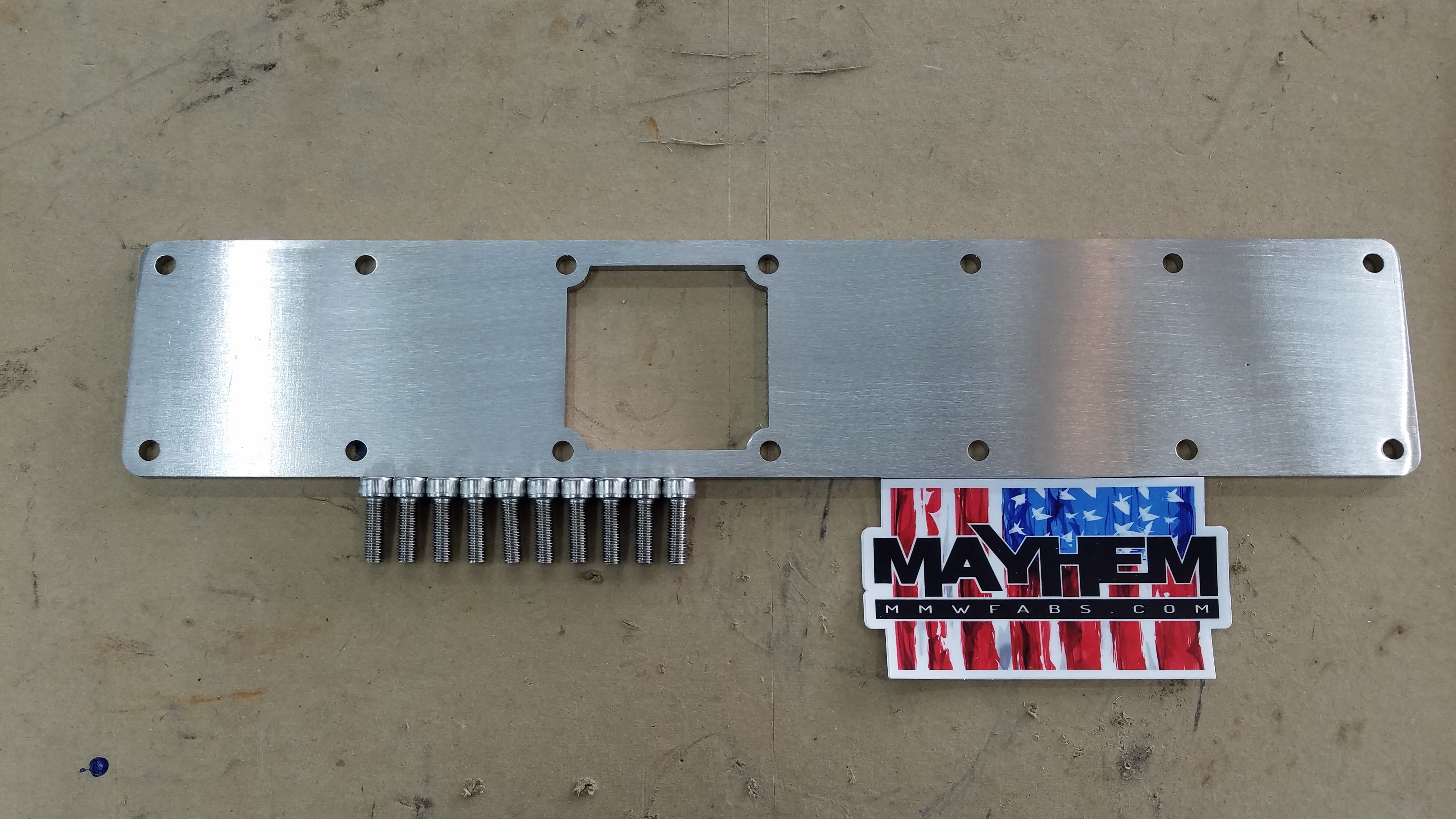 Turbo Diesel 6BT 5.9L 12 & 24 Valve Custom Intake Manifold Plate (Factory Square Hole)