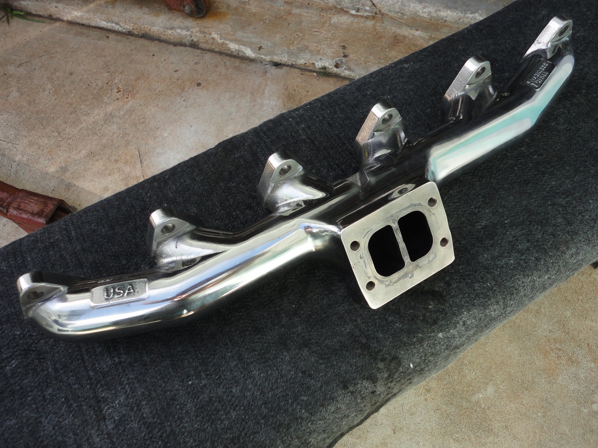Stainless Diesel Cummins cast stainless exhaust manifolds