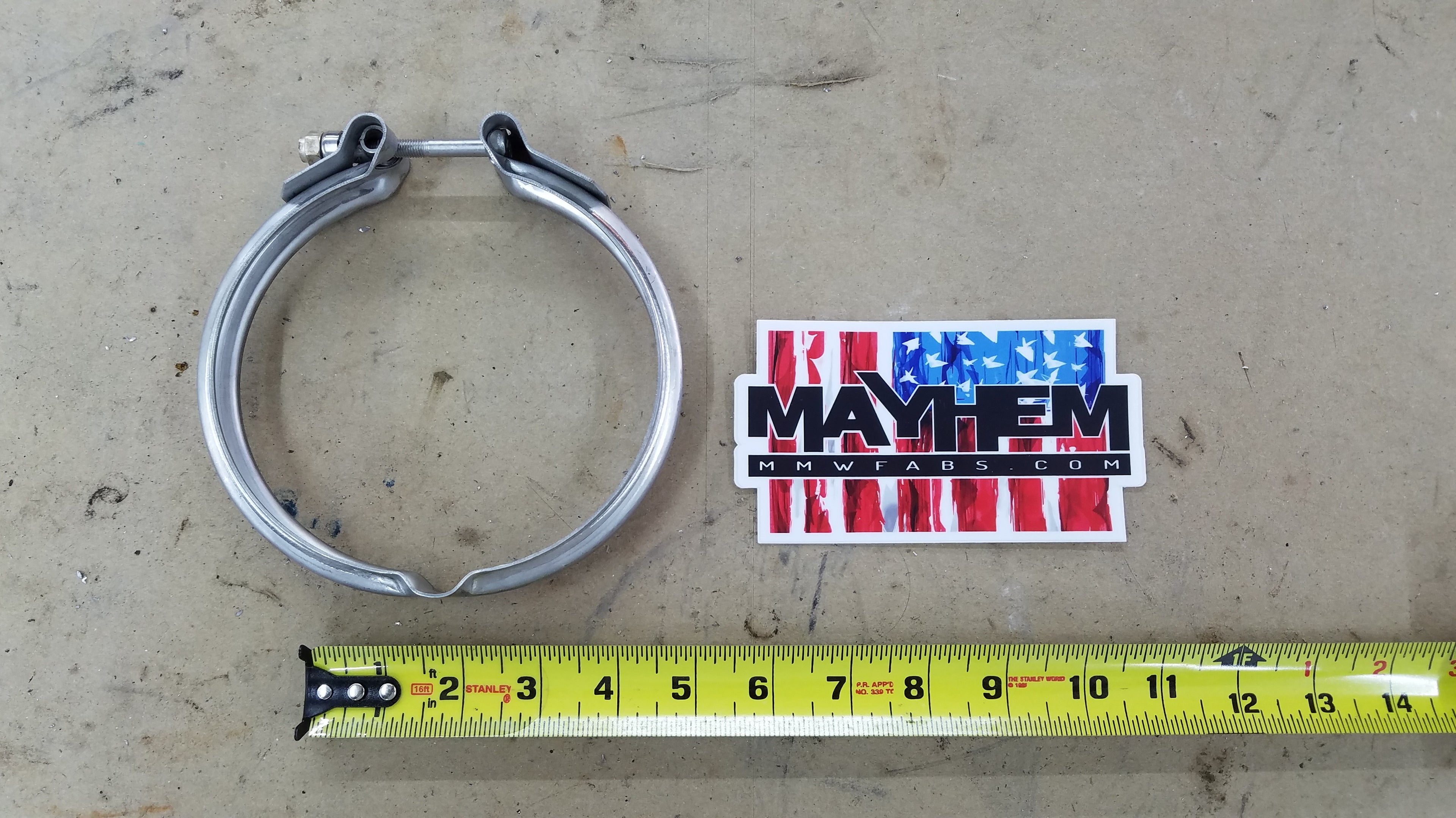 S400 / K31 T6 Exhaust Outlet Flange and Clamp (Stub Pipe) Mild Steel and Stainless