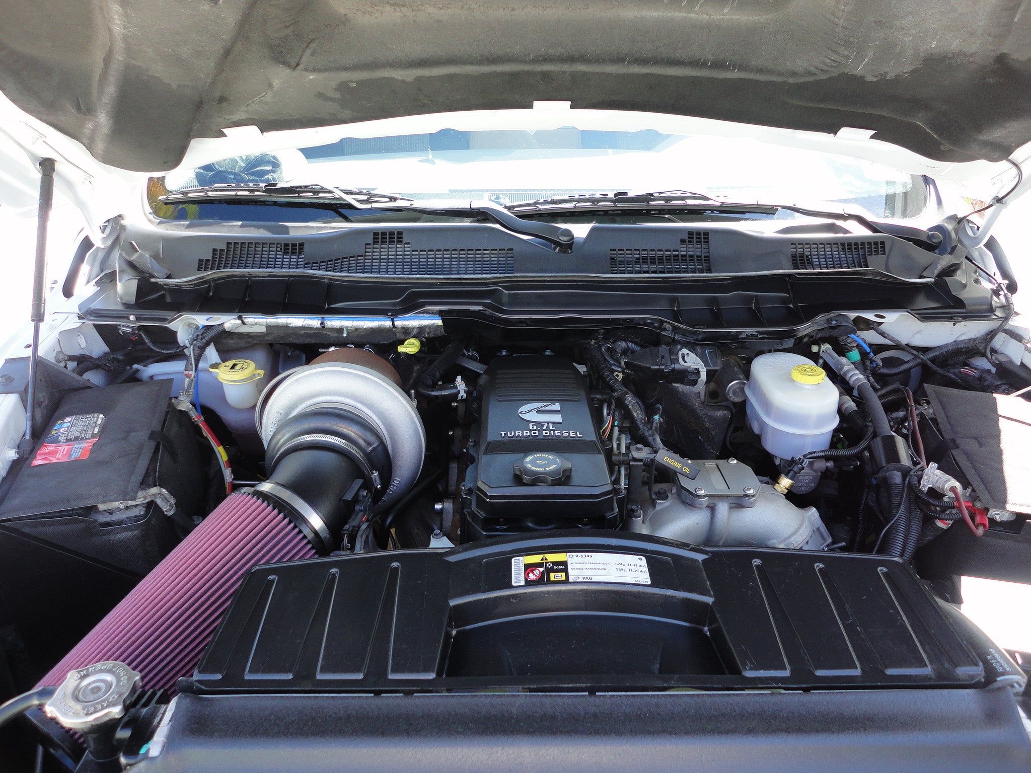 Dodge 6.7L Cummins Transmission dipstick relocation bracket