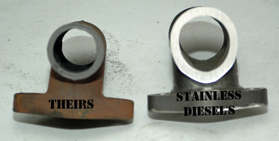 Stainless Diesel Cummins cast stainless exhaust manifolds