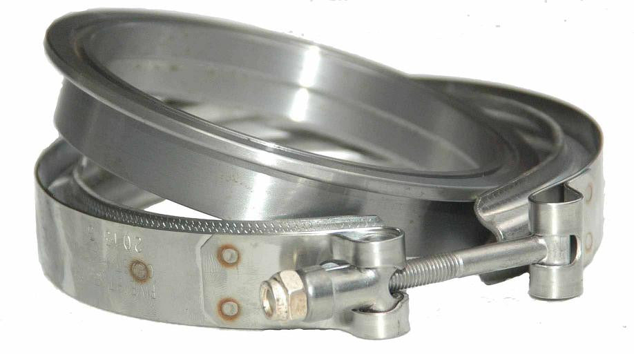 Holset HX40 turbine housing flange and clamp (For Dodge Cummins 5.9 late 12 Valve)